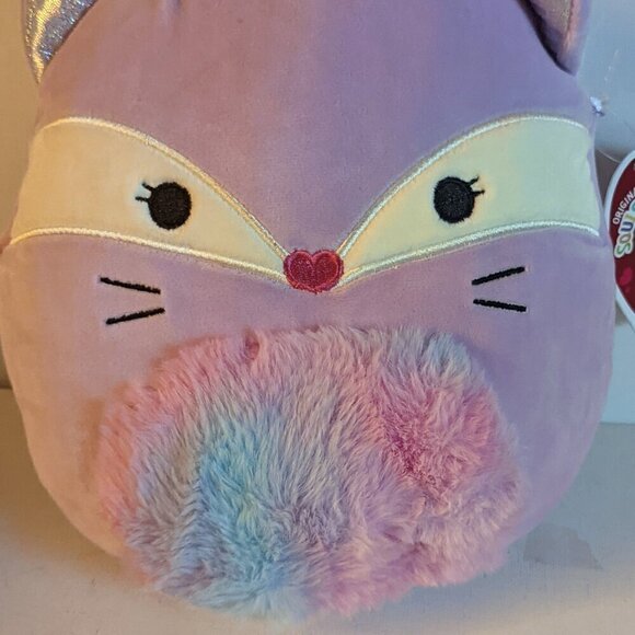 NWT 8" Fay Fox Squishmallows Lavender Tie-Dye Plush Animal Easter Spring Gift - Picture 2 of 6